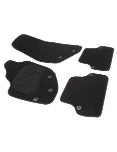 Jgo. Alfombras Premium Negra Mod.  Volvo S60 Con Fijación Es