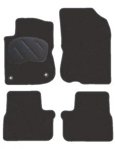 Jgo. Alfombras Premium Negra Mod. Peugeot 208 Con Fijación E