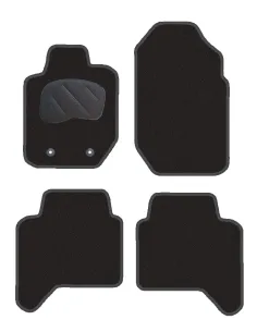 Jgo. Alfombras Premiun Negra Mod. Ford Ranger (11-15) 2F - 2