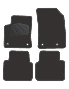Jgo. Alfombras Premiun Negra Mod. Opel Corssland (2021-) 2F