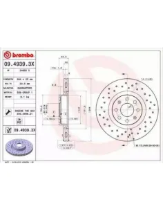 0949393X Disco de freno Brembo