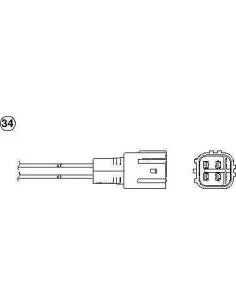 Sonda Lambda Ngk ref 1596