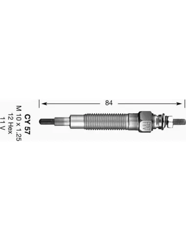 Bujía de precalentamiento Ngk ref 4994