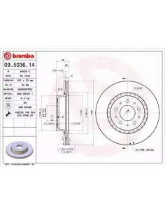 09.5036.14 Disco de freno Brembo