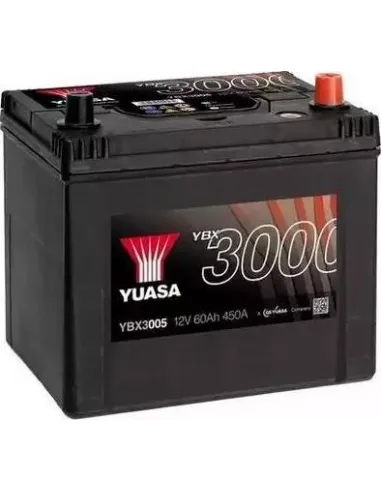 Batería Yuasa YBX3005 12V 60Ah 450A  SMF