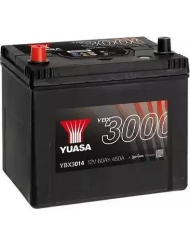 Batería Yuasa YBX3014 12V 60Ah 450A  SMF