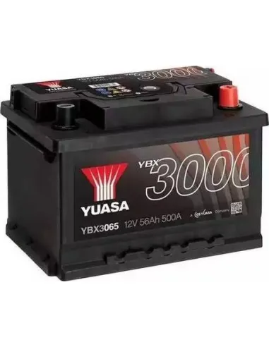 Batería Yuasa YBX3065 12V 56Ah 500A  SMF