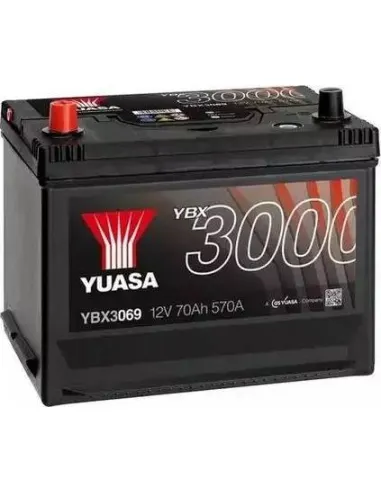 Batería Yuasa YBX3069 12V 70Ah 570A  SMF