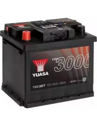 Batería Yuasa YBX3077 12V 45Ah 380A  SMF