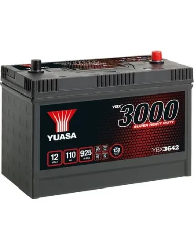 Batería Yuasa YBX3642 YBX3642 12V 110Ah EN 925A S