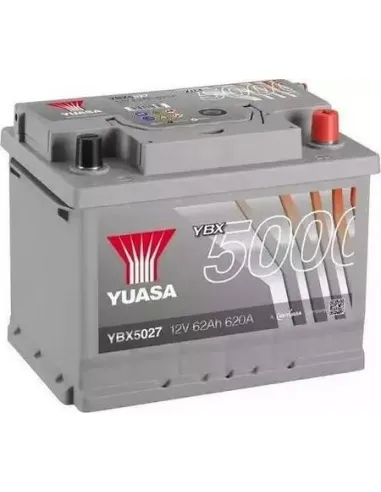 Batería Yuasa YBX5027 12V 62Ah 600A  Silver