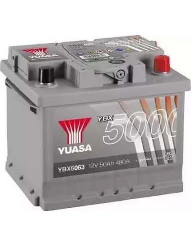 Batería Yuasa YBX5063 12V 50Ah 480A  Silver