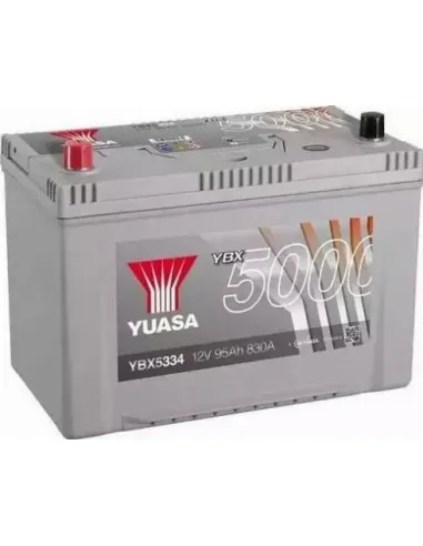 Yuasa YBX5334 Batería de coche Silver 12V 95Ah 830A : : Coche y  moto