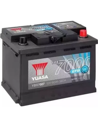 Batería Yuasa YBX7027 12V 60Ah 560A  EFB Sta