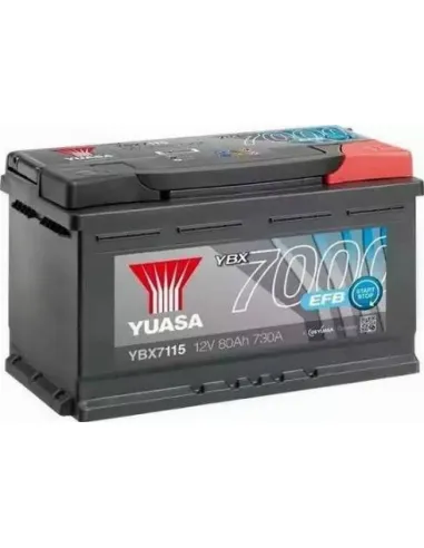 Yuasa YBX1096 Batería de coche 12V 70Ah 620A : : Coche y moto