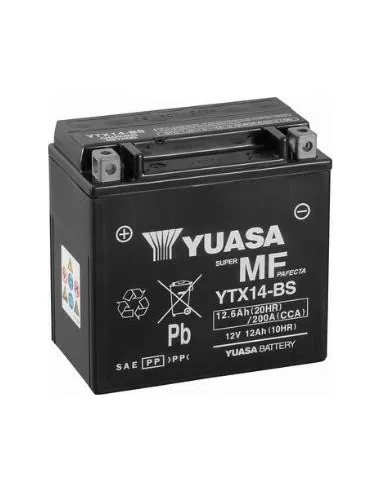 Batería Yuasa YTX14-BS(CP) 12V  MF VRLA