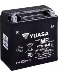 Batería Yuasa YTX16-BS  MOTO 14AH