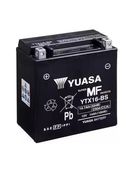 Batería Yuasa YTX16-BS  MOTO 14AH