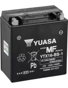 Batería Yuasa YTX16-BS-1  MOTO 14AH
