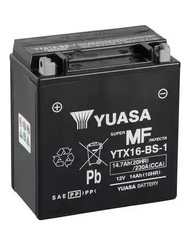 Batería Yuasa YTX16-BS-1  MOTO 14AH