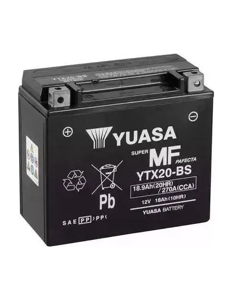 Batería Yuasa YTX20-BS  MOTO 18AH