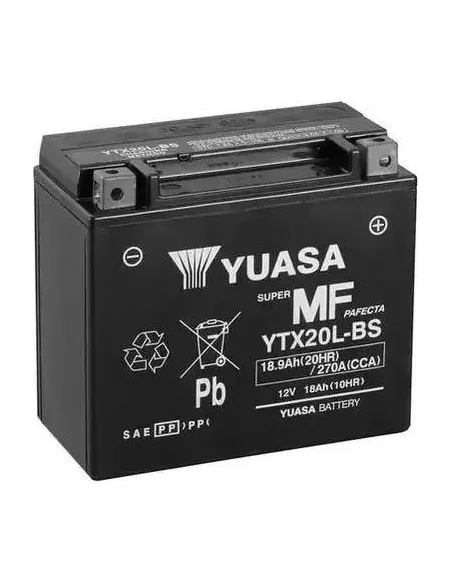 Batería Yuasa YTX20L-BS  MOTO 18AH