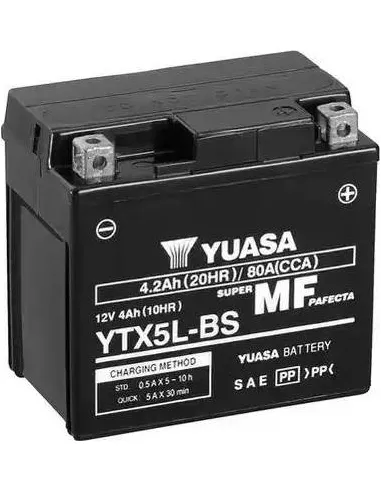 Batería Yuasa YTX5L-BS  MOTO 4AH