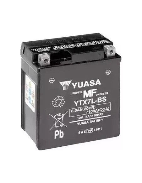 Batería Yuasa YTX7L-BS  MOTO 6AH