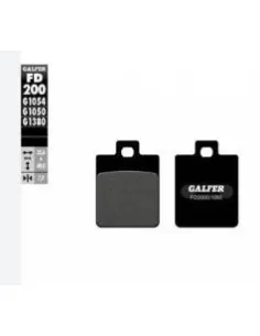 JUEGO PASTILLAS FRENO FD200-G1050 NEGRA GALFER