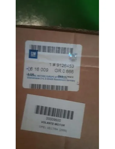 Recambio Opel 9126453 Volante Motor Zafira B...