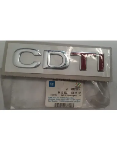 Moldura Opel 93181805 Monograma Trasero