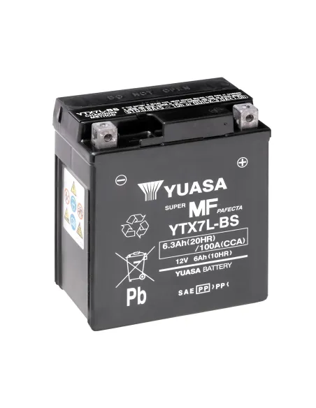 Batería Yuasa YTX7L-BS  MOTO 6AH