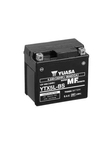 Yuasa YTX5L-BS / YTX5L 12V Batería sin Mantenimiento