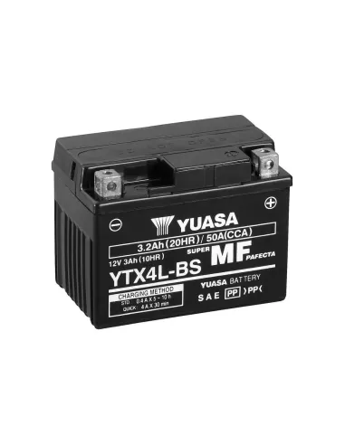 Yuasa YTX4L-BS / YTX4L 12V Batería sin Mantenimiento