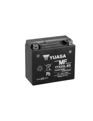 Yuasa YTX20L-BS / YTX20L 12V Batería sin Mantenimiento