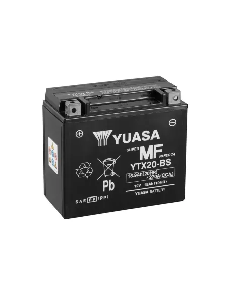 Batería Yuasa YTX20-BS  MOTO 18AH