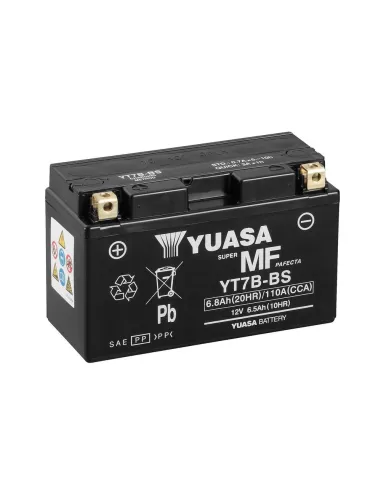 Yuasa YT7B-BS / YT7B 12V Batería sin Mantenimiento