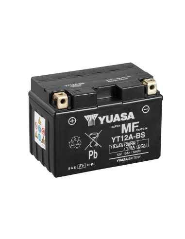 Yuasa YT12A-BS / YT12A 12V Batería sin Mantenimiento