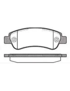 Juego de pastillas de freno RH 2123800 | Recambios Colmenar