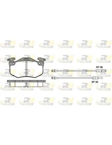 Pastillas De Freno Rh Citroën Bx