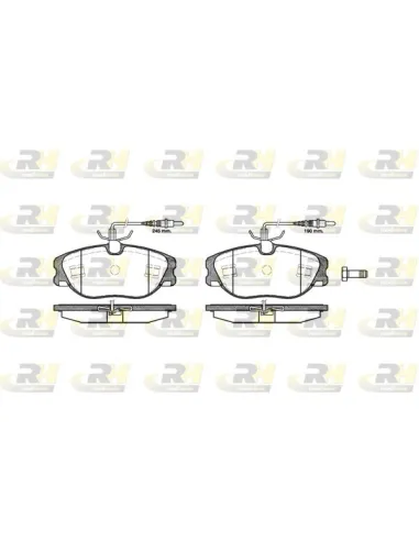 Pastilla De Freno Rh Mercedes,Fiat,Peugeot,Citroën,Lancia