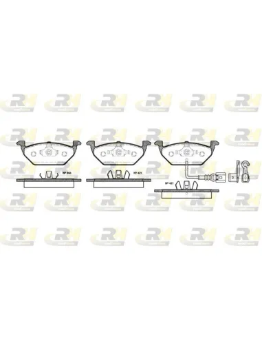 Pastillas De Freno Delanteras Audi, Seat, Skoda, Vw 96-14