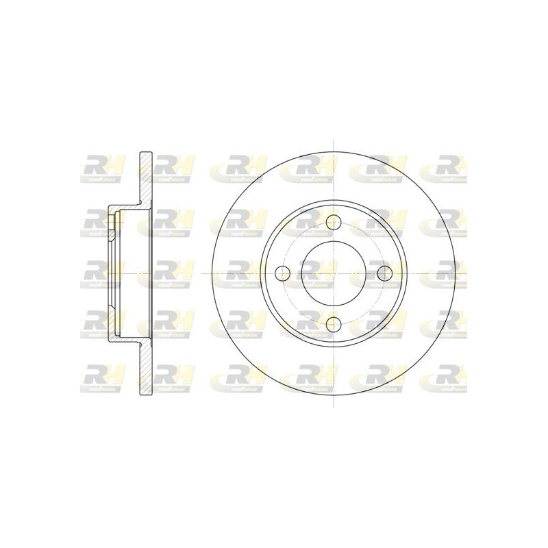 Disco de freno RH 618100 | Recambios Colmenar