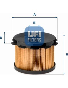 Filtro de combustible Citroën / Fiat 26.688.00 Ø 94mm Ø 70 mm