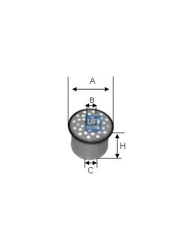 UFI 24.390.00 - Filtro combustible