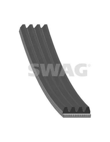 Correa trapecial poli V 62 92 8768 Swag 62928768 para Citroën / FIAT