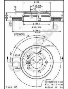 09.7720.11 Disco de freno Brembo