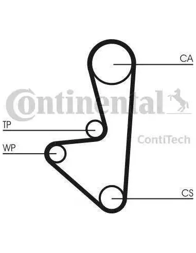 Continental CT607WP1 - Bomba de agua + kit correa distribución