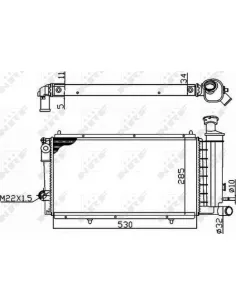 NRF 50406A - Radiador refrigeración del motor