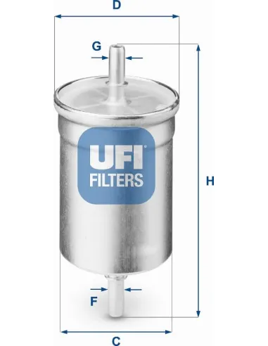 UFI 31.710.00 - Filtro combustible